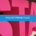 polystyrene fluo Découpe 3D logo