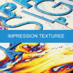 Impression avec texture relief