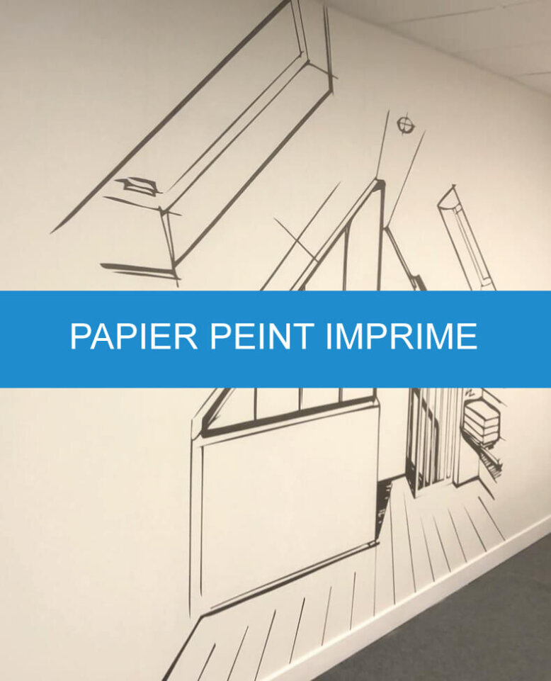 papier peint imprimé pré encollé