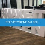 polystyrène posé au sol